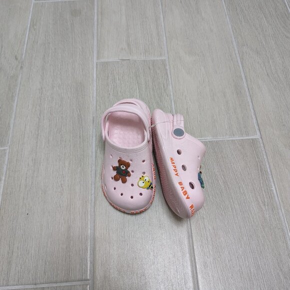NWT Super Cute PINK Teddy Clogs Kids Unisex Slip-ons Sizes 12M to 7Yrs - Picture 3 of 4